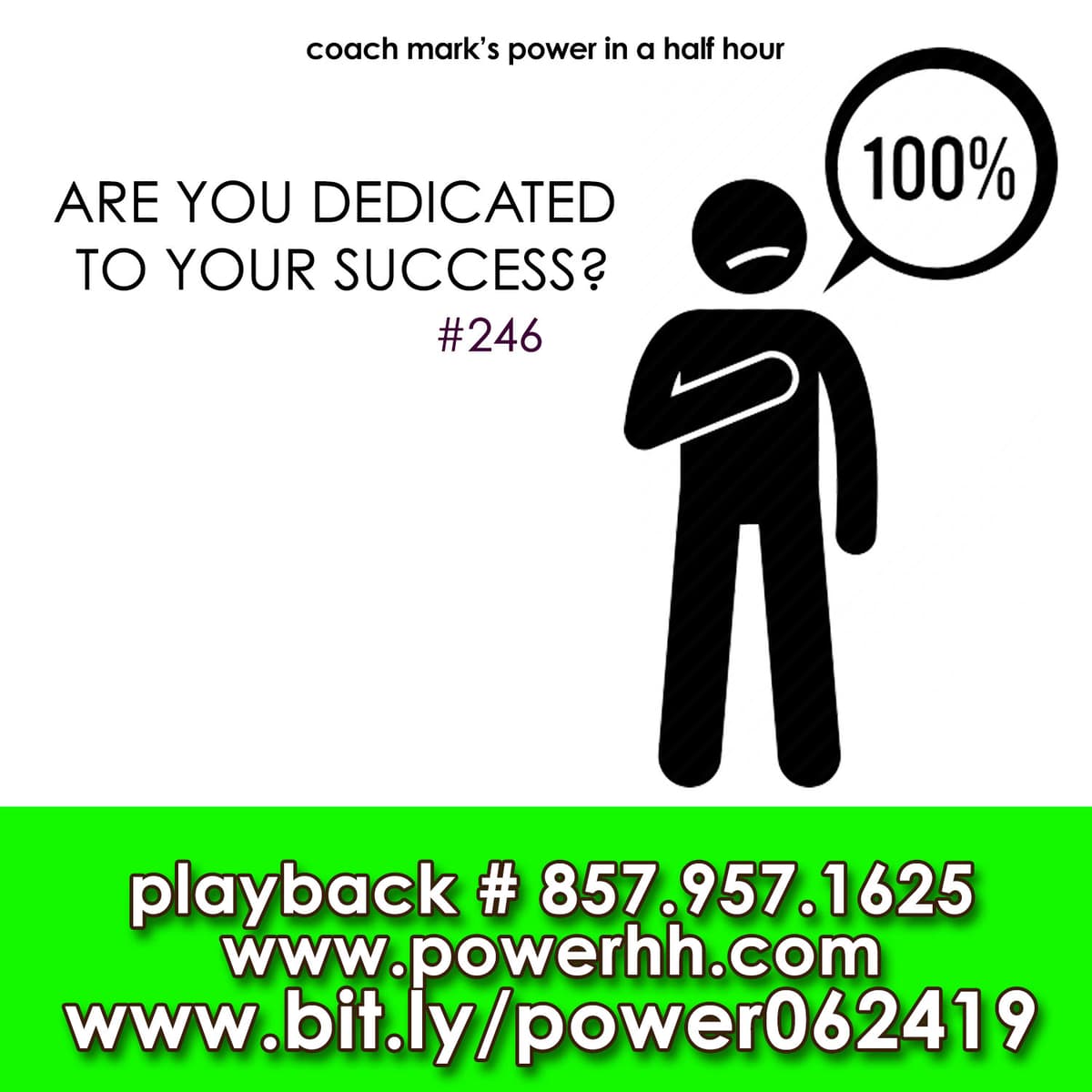 Episode 246: Are You Dedicated To Your Success - Power In a Half Hour cover