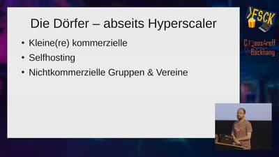 Digitale Souveränität selbst gelebt - Internetdienste gemeinschaftlich betreiben (fsck2026) — Chaos Computer Club - recent events feed cover
