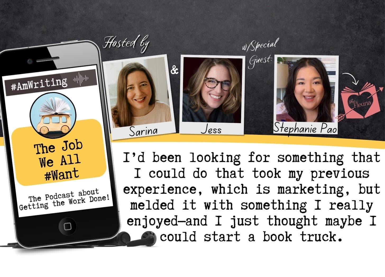 Stephanie Pao has the job we all want. She owns a romance bookstore on wheels. — #AmWriting  cover