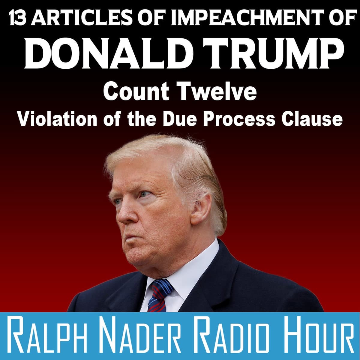 13 Articles of Impeachment of Donald Trump - Count Twelve: Violation of the Due Process Clause - Ralph Nader Radio Hour cover