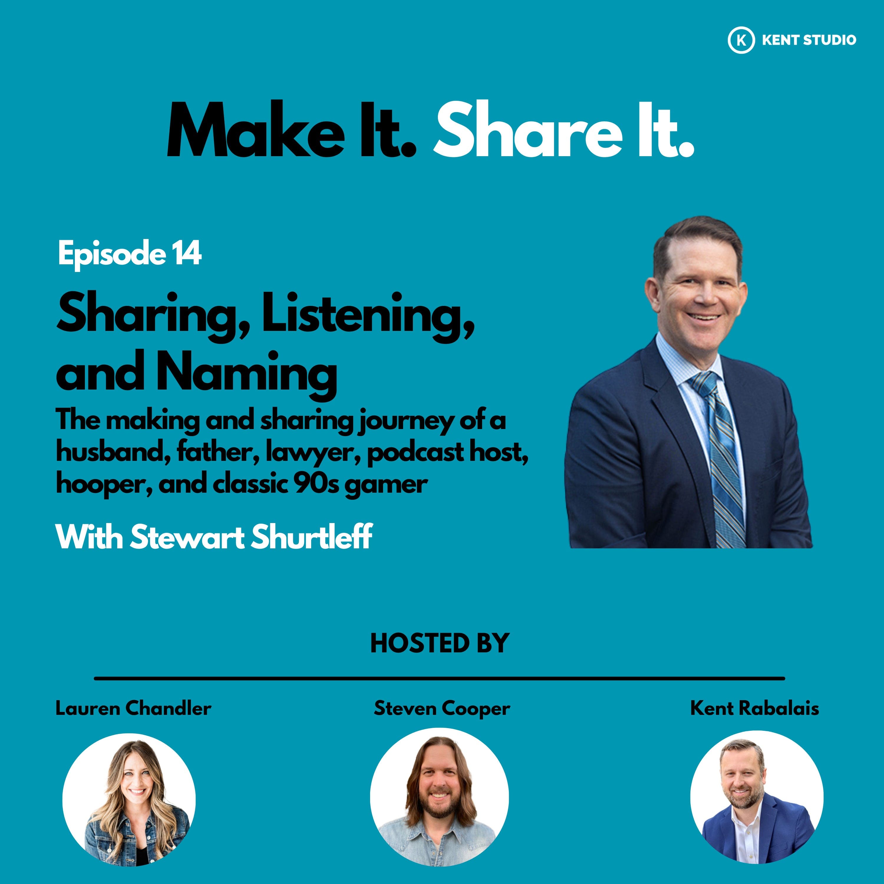 Sharing, Listening, and Naming With Stewart Shurtleff - Make It. Share It. cover