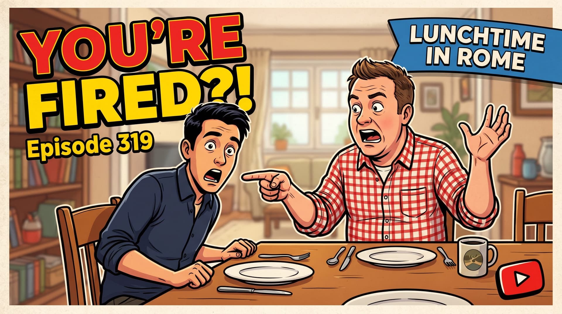 You're FIRED! | Ep. 319 - Lunchtime in Rome cover