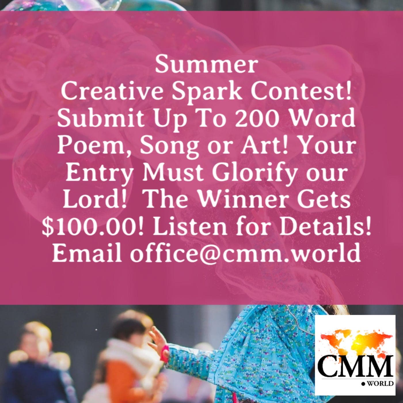 Episode 136: Sparks of Creativity! Announcing Summer Spark Creative Contest! Listen to Learn More! — CMM Power POD cover