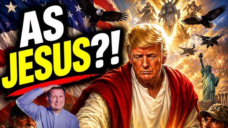 Trump Posted Himself as Jesus - We Need to Talk About That! - Rev Dan cover