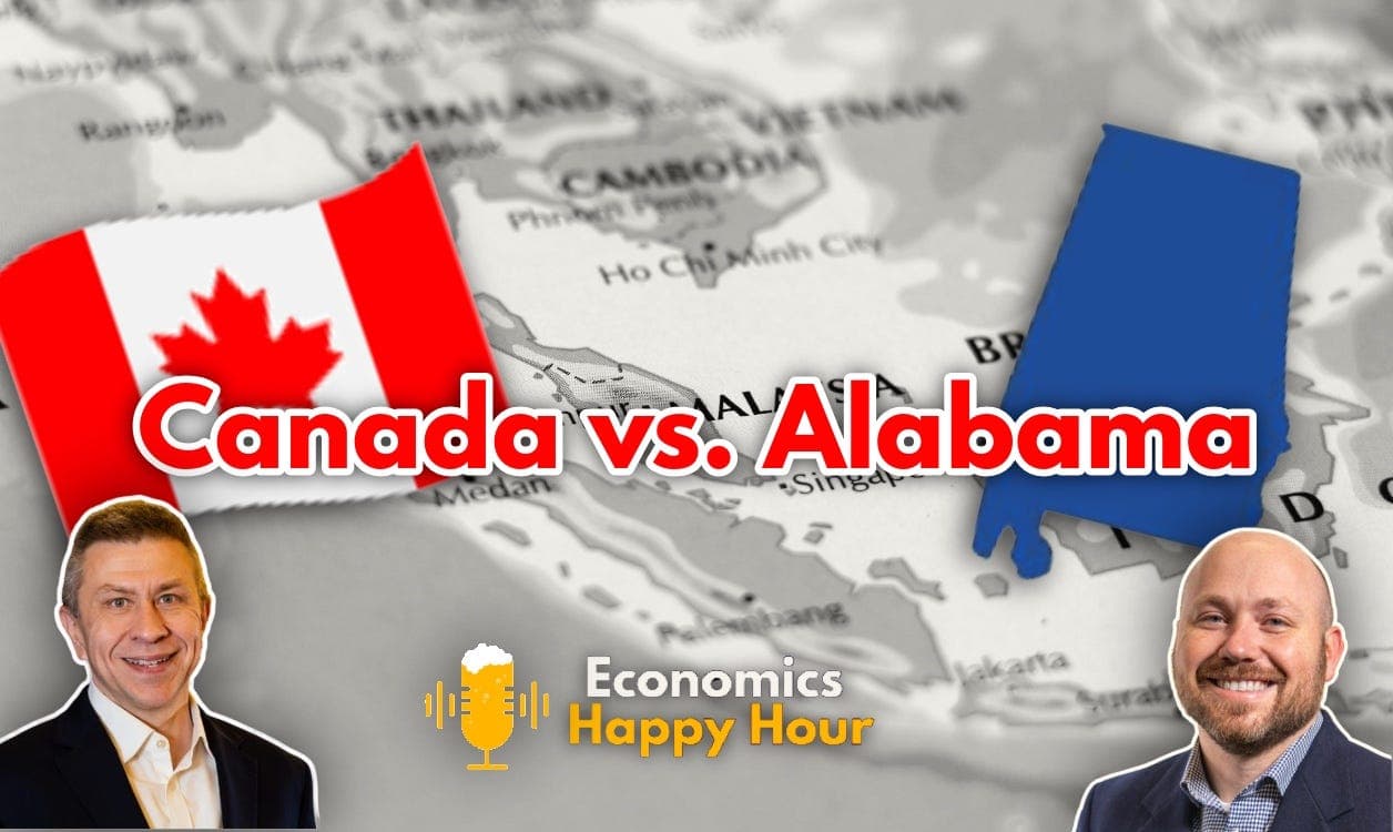 Is Canada Really Poorer Than Alabama? - Economics Happy Hour Podcast cover