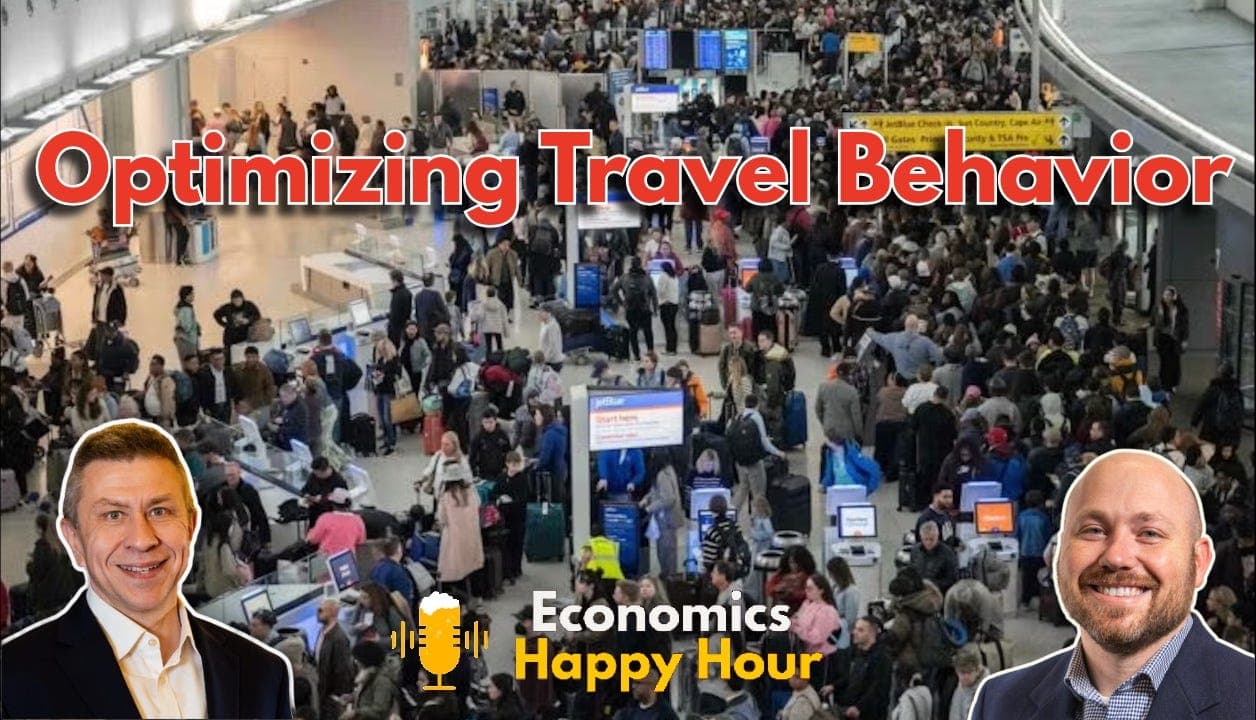 How Early Should You Get to the Airport? - Economics Happy Hour Podcast cover