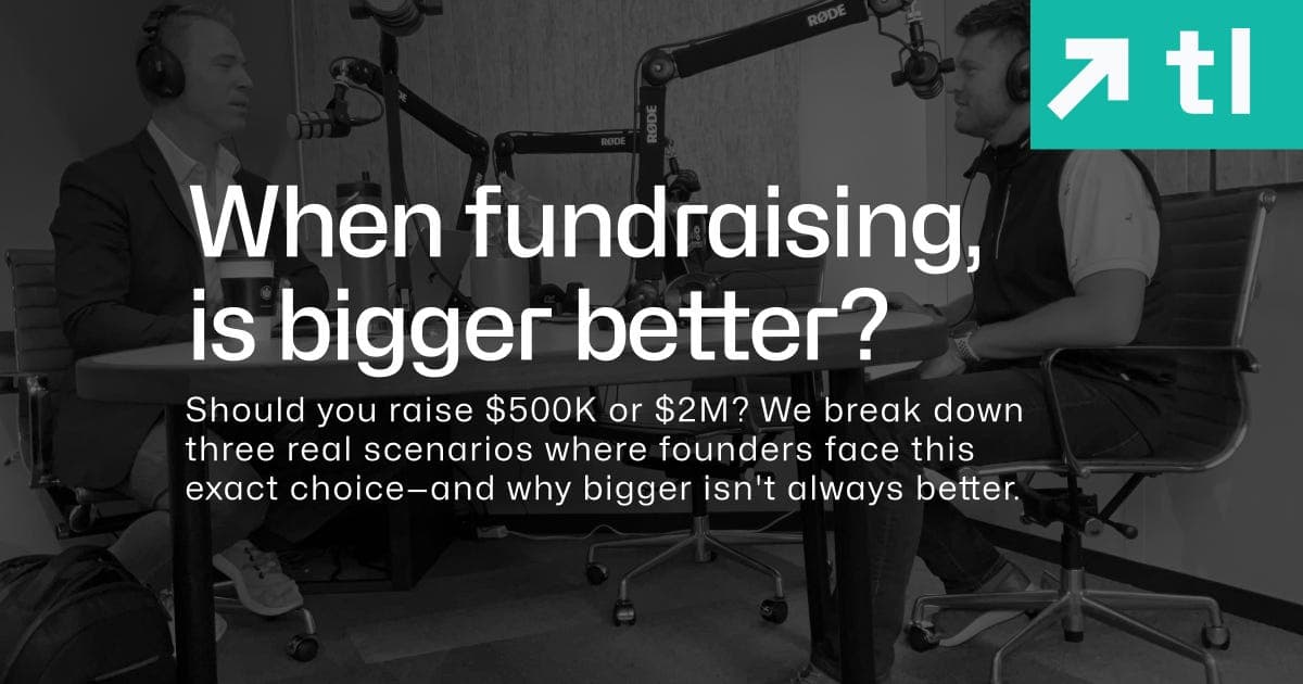 🎧 When fundraising, is bigger better? - Traction Lab Podcast cover