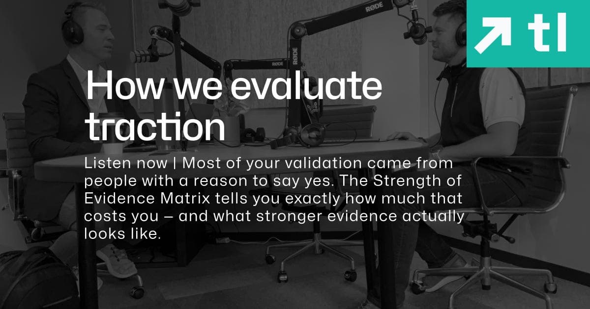 How we evaluate traction - Traction Lab Podcast cover