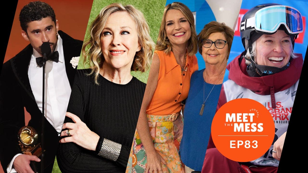 Grammys Gossip, Bridgerton “Fingering,” Catherine O'Hara, Super Bowl-Olympics Weekend, and More! - Meet the Mess cover