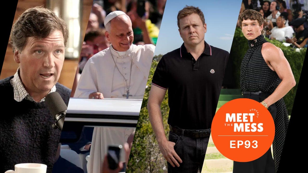 Hantavirus Cruise Outbreak, Tucker Carlson Panic, Trump’s Kid-Filled War Rant, Spencer Pratt, the MET Gala, and More! — Meet the Mess cover