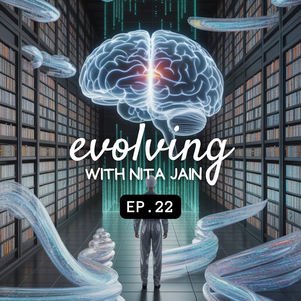 Privacy, Psychedelics, & the Post-Human Future: A Conversation with Rand Hindi - Evolving with Nita Jain cover