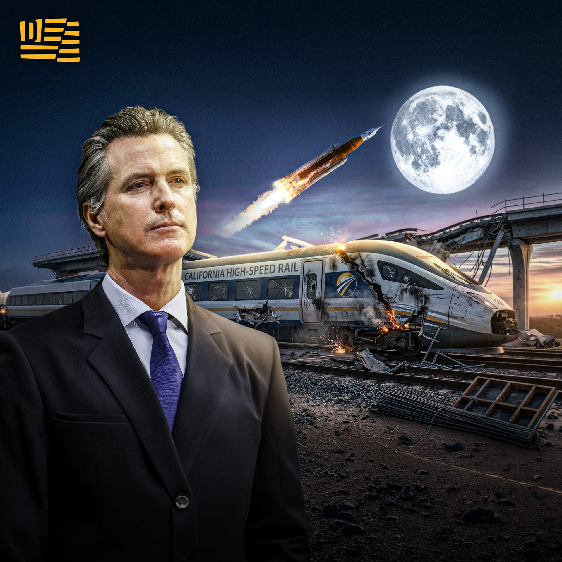 California Sent Us To the Moon. Now It Can’t Even Build a Train. - Dad Saves America cover