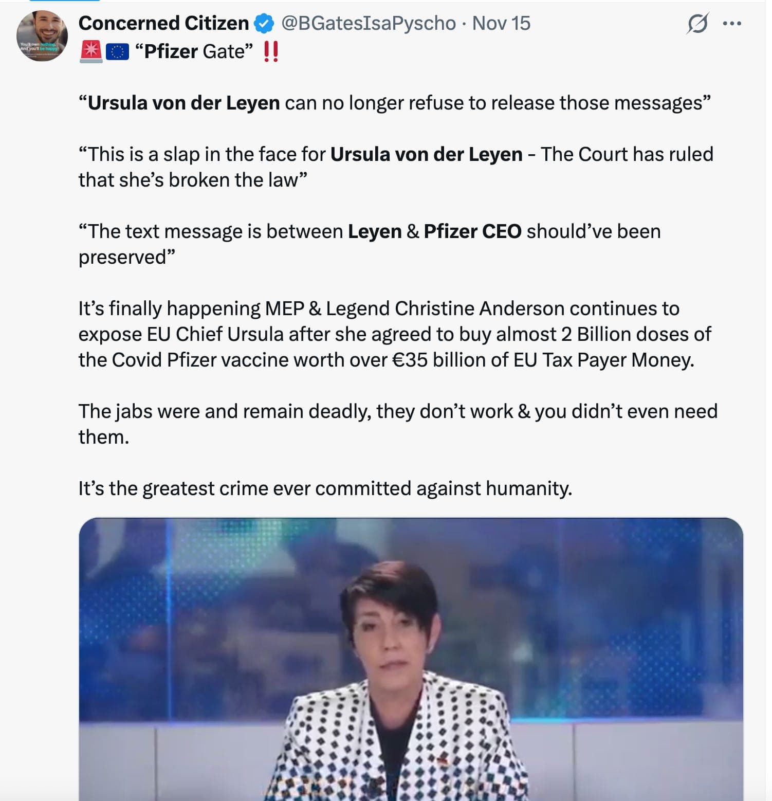 They Deleted Texts, Blocked the Inquiry TWICE – Now EU MEPs Sue to Uncover the Pfizer Scandal — Rand Radio cover