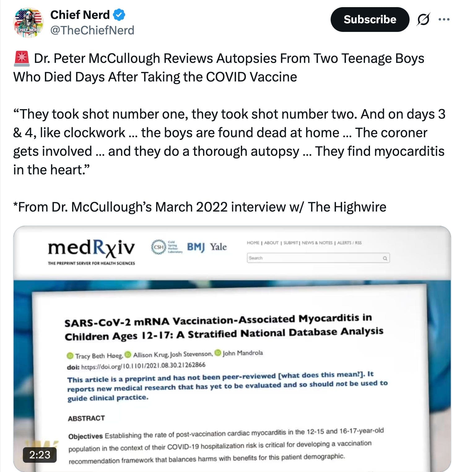Covid Vaccine Killed Two Teenagers Within Days Due To Myocarditis - Rand Radio cover