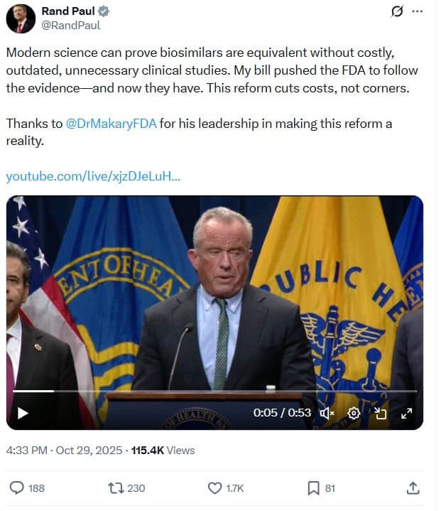 Allowing Biosimilars Will Change the Game - Rand Radio cover