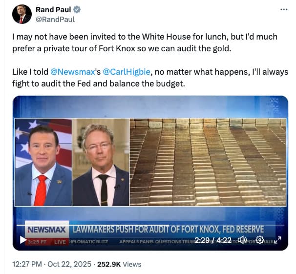 Rand Paul Slams Federal Reserve and Terrible Government Overspending  - Rand Radio cover