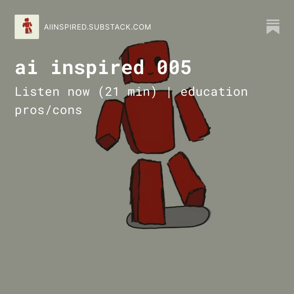 ai inspired 005 - AI Inspired Podcast: Artificial Intelligence Transforming Education, Business, and Personal Growth cover