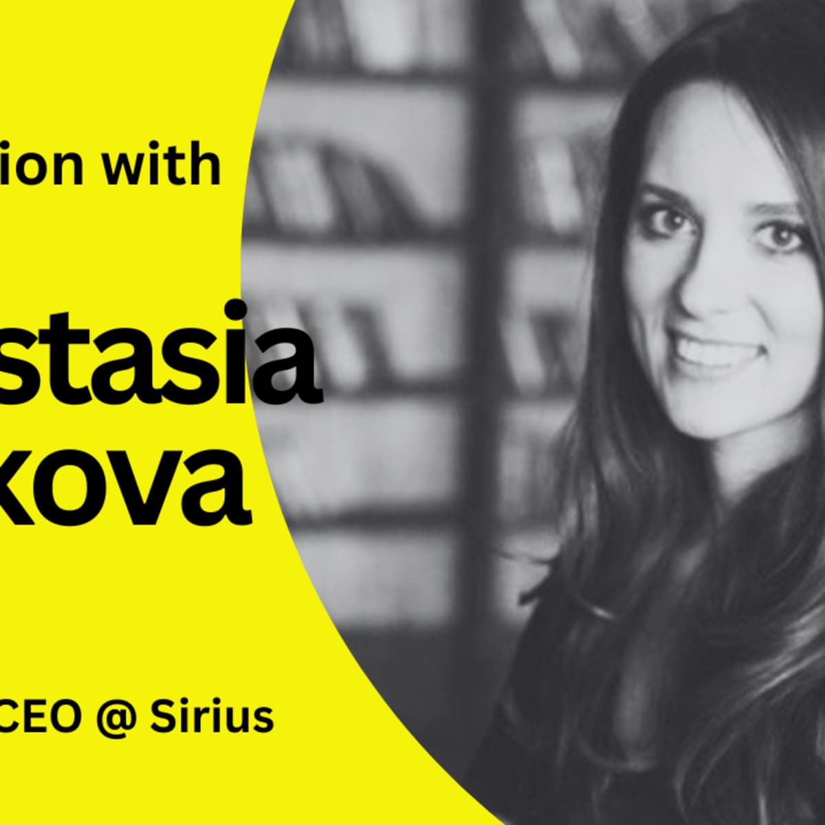 SCALE UP - Conversation with Anastasia Kuskova, Co-founder & CEO of Sirius - SCALE UP cover
