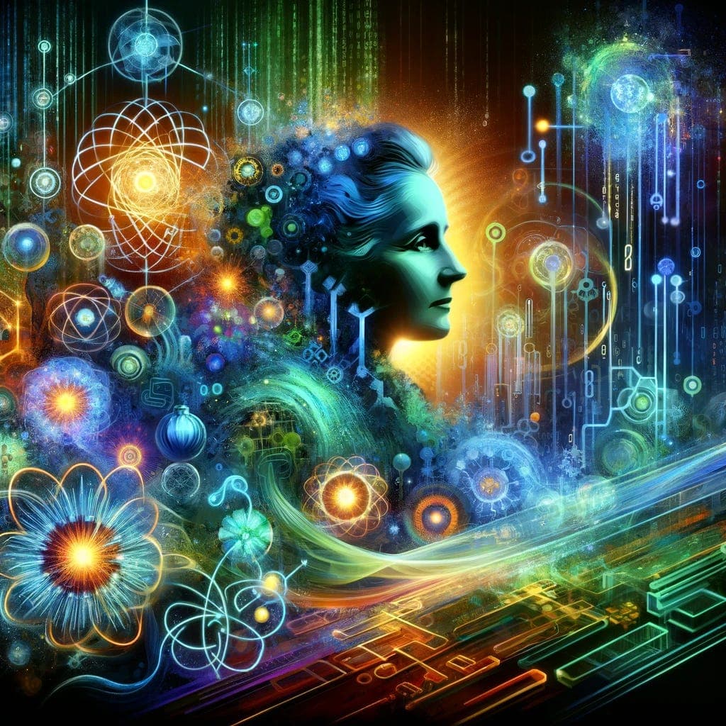 Marie Curie's Radiant Vision: Illuminating the Digital and Scientific Frontiers - The Cogitating Ceviché Podcast cover