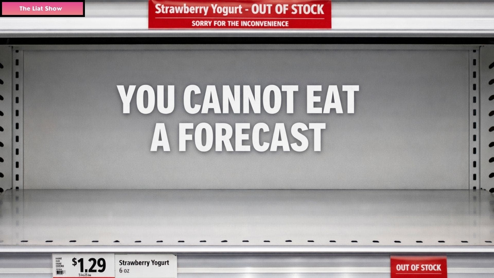 You Cannot Eat a Forecast: The Architecture of Real-Time Food Planning - The Liat Show cover