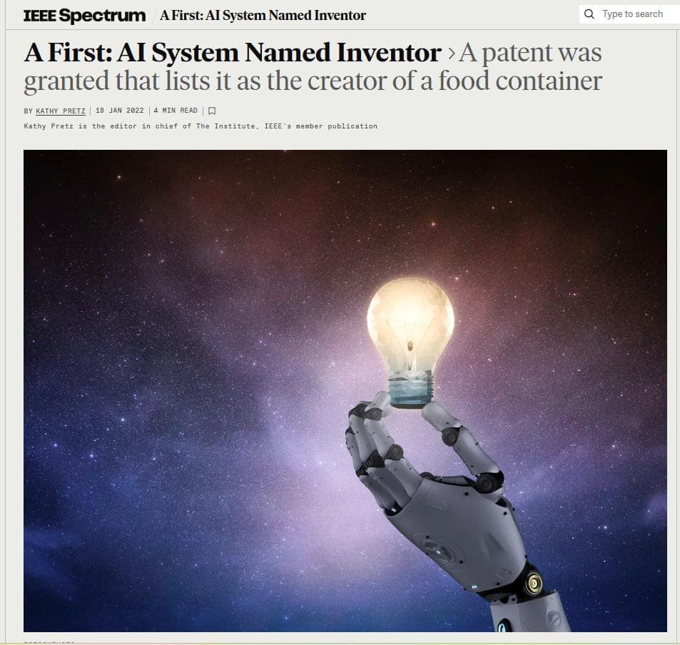The Only AI With a Patent: Why Stephen Thaler's DABUS Got Erased from AI History - The AI Optimist cover