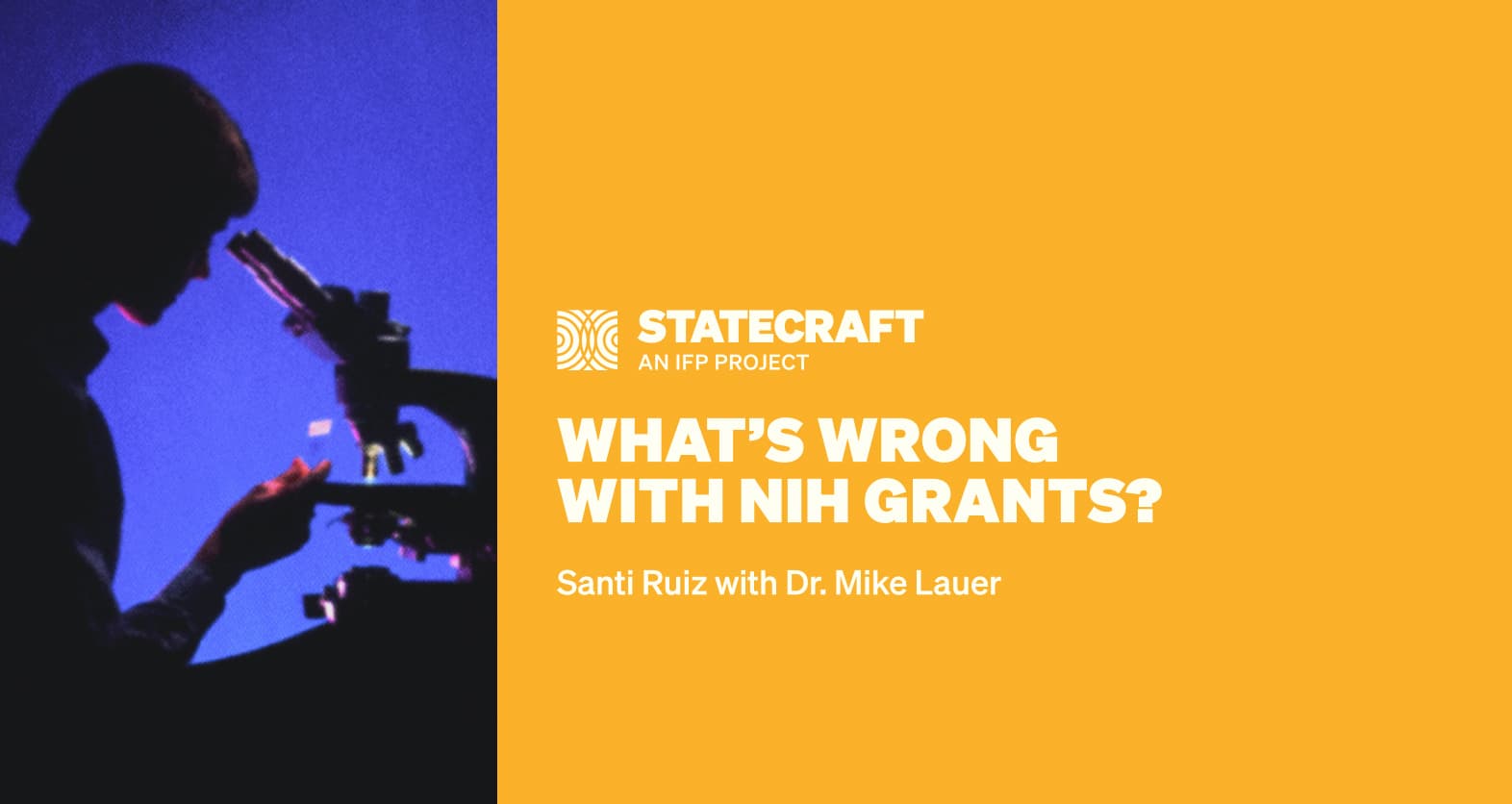 What’s Wrong with NIH Grants? - Statecraft cover