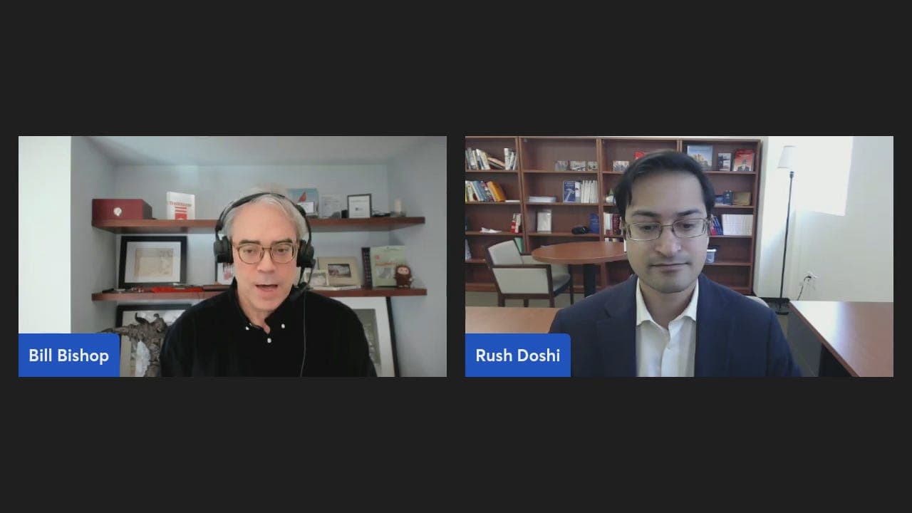 Sinocism Live: Rush Doshi on the Trump-Xi meeting and US-China Relations - Sinocism Live cover