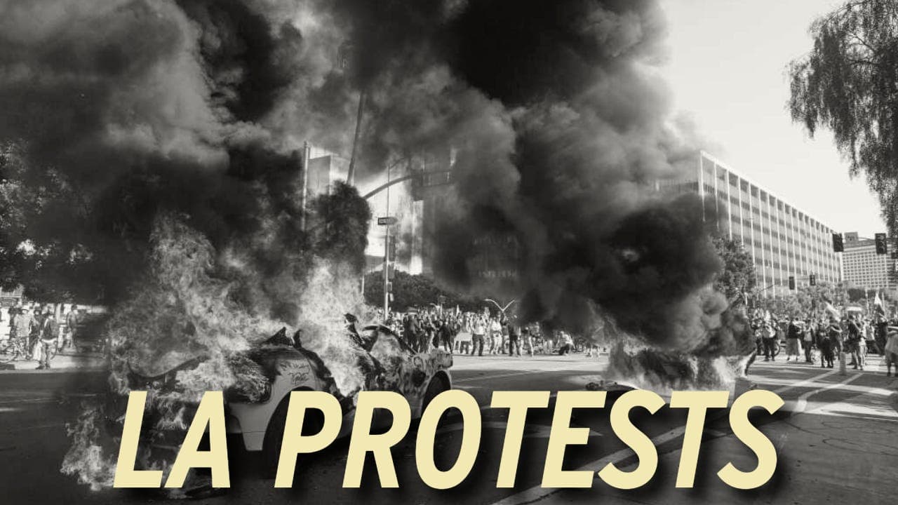 LA Protests. - The Labyrinth: critical theory, culture, and politics cover