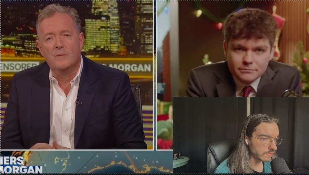 Nick Fuentes on Piers Morgan: Why Fuentes Appeals to Young Men - The Labyrinth: critical theory, culture, and politics cover