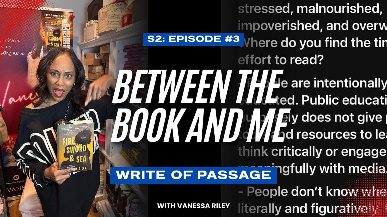 Between the Book and Me - Write of Passage by Vanessa Riley cover