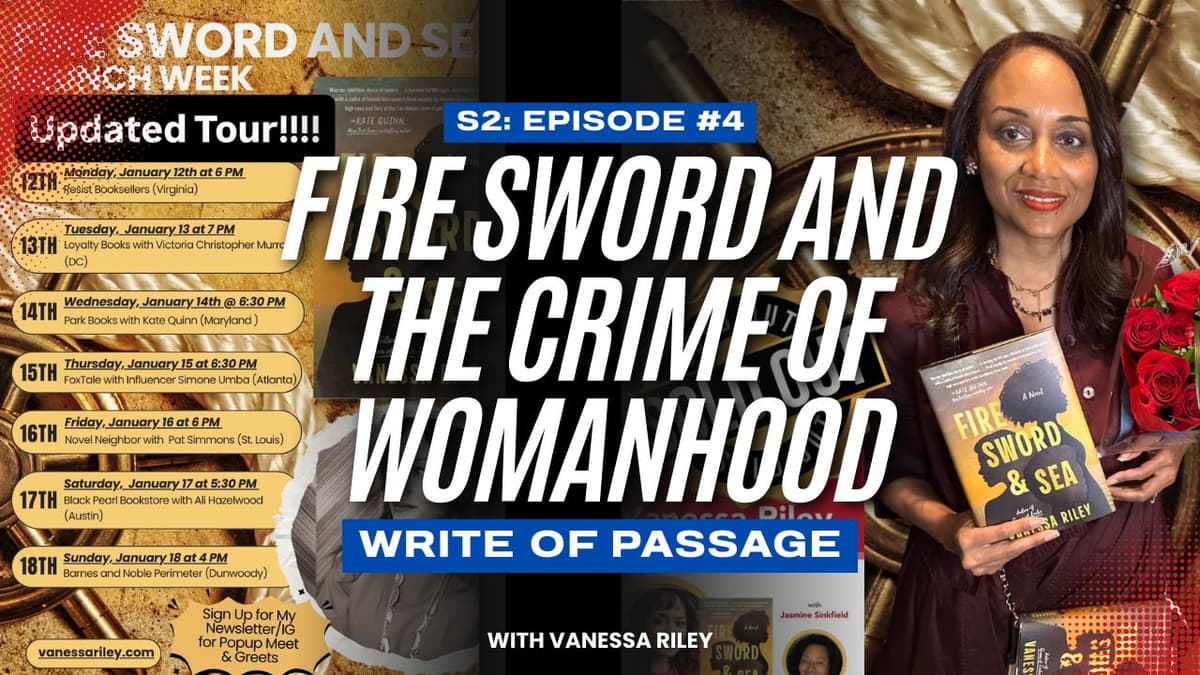 Fire Sword and the Crime of Womanhood - Write of Passage by Vanessa Riley cover
