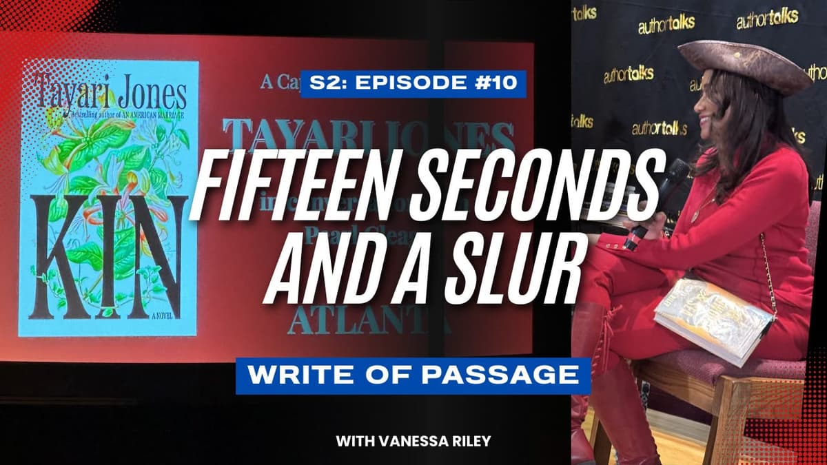 Fifteen Seconds and a Slur - Write of Passage by Vanessa Riley cover