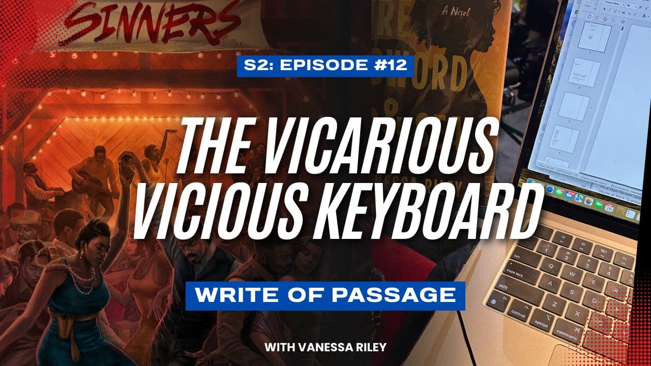 The Vicarious Vicious Keyboard - Write of Passage by Vanessa Riley cover