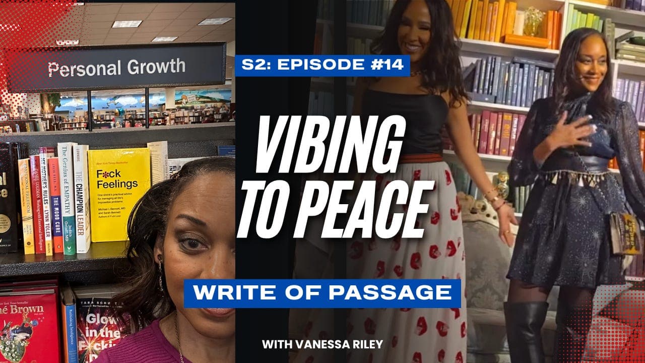 Vibing to Peace - Write of Passage by Vanessa Riley cover