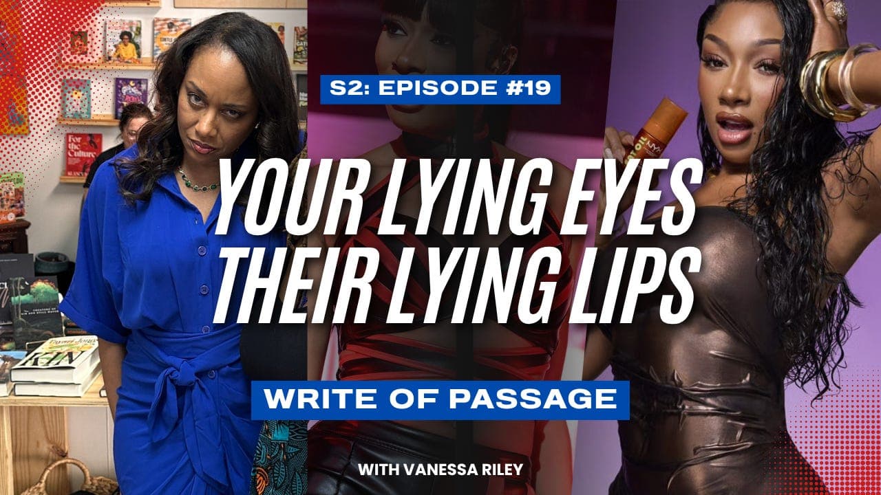 Your Lying Eyes, Their Lying Lips - Write of Passage by Vanessa Riley cover