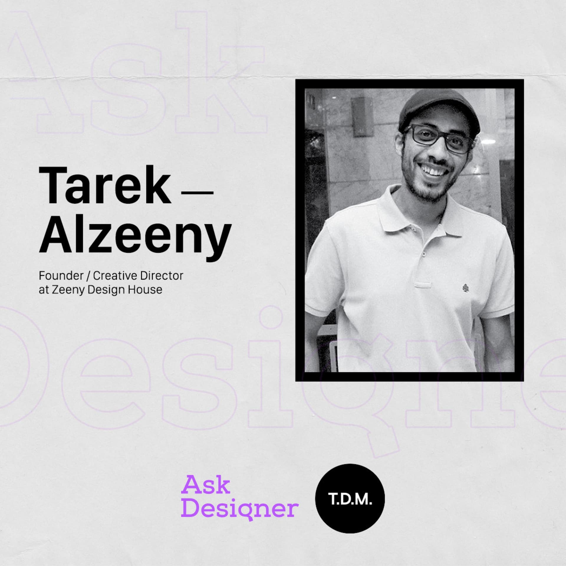 T.D.M. 01 Branding - Tarek Alzeeny - Ask Designer cover
