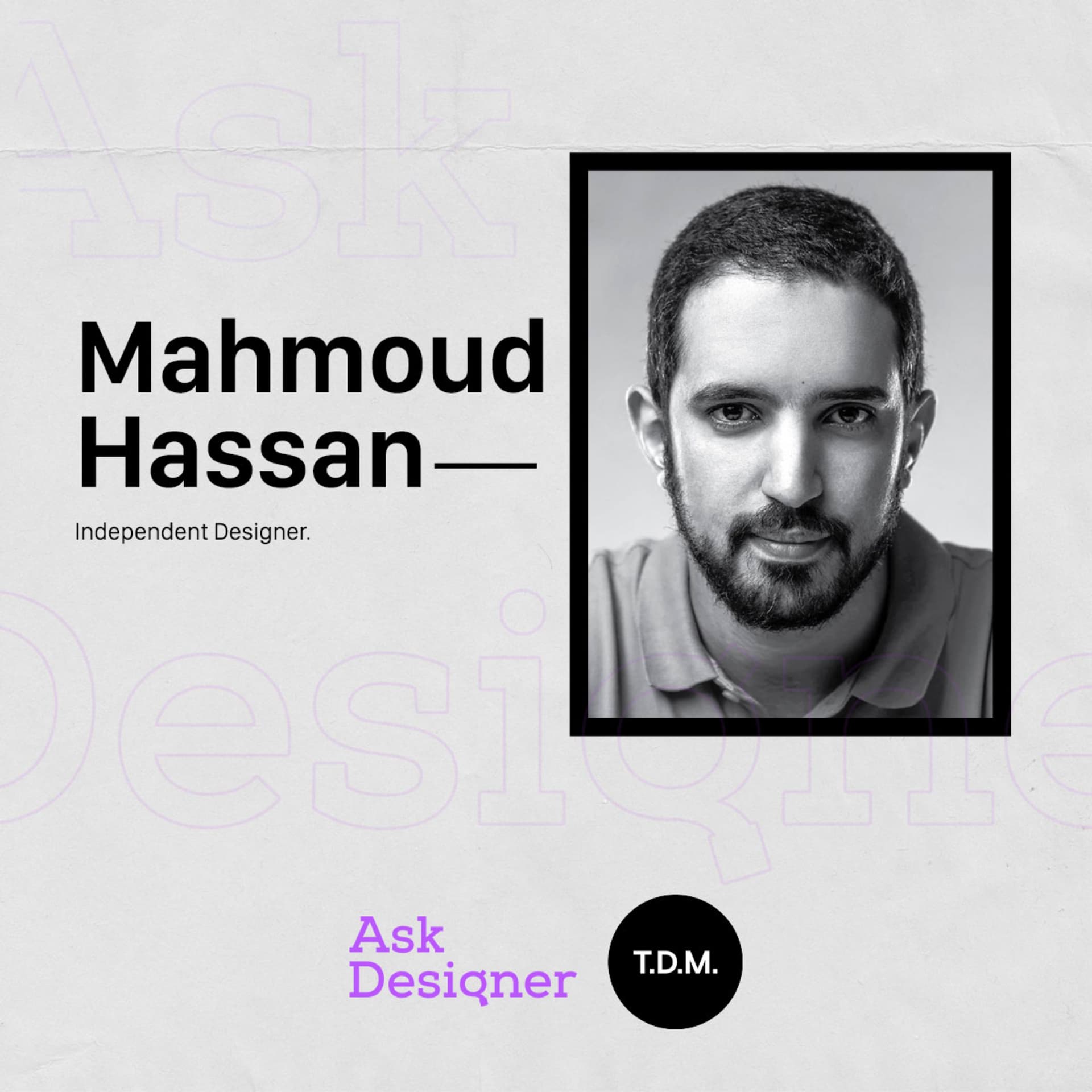 T.D.M. 01 Branding - Mahmoud Hassan - Ask Designer cover