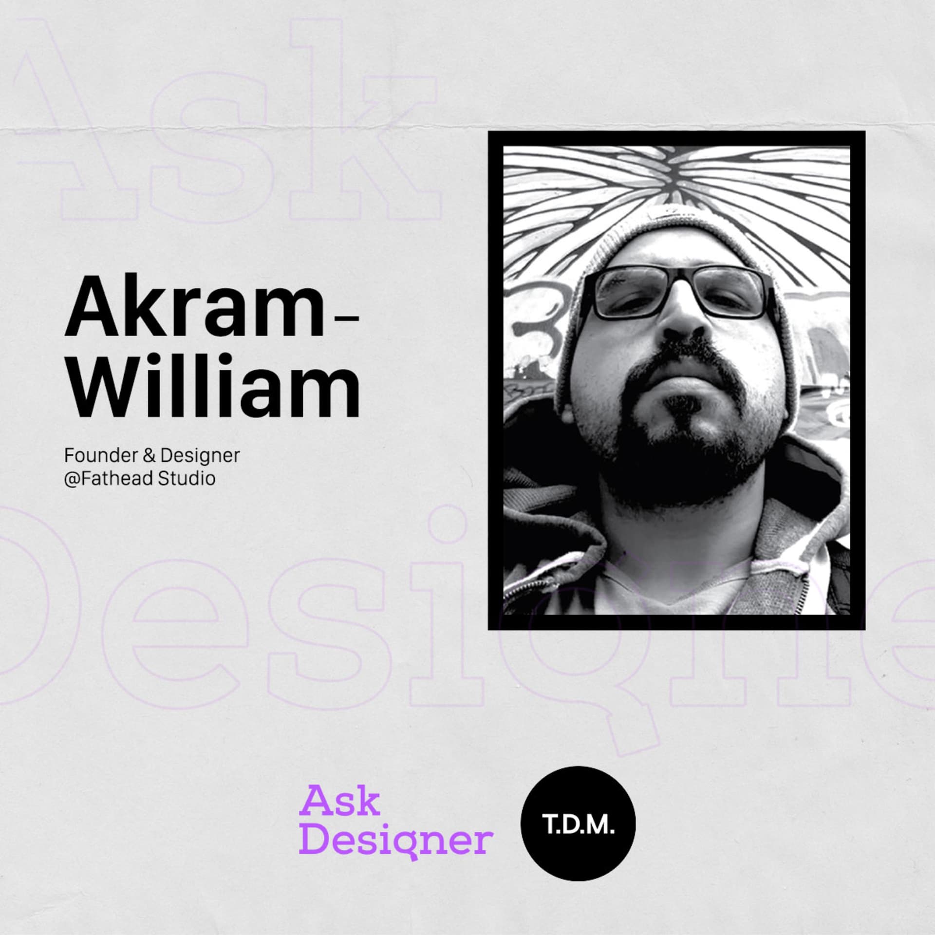 T.D.M. 01 Branding - Akram William - Ask Designer cover