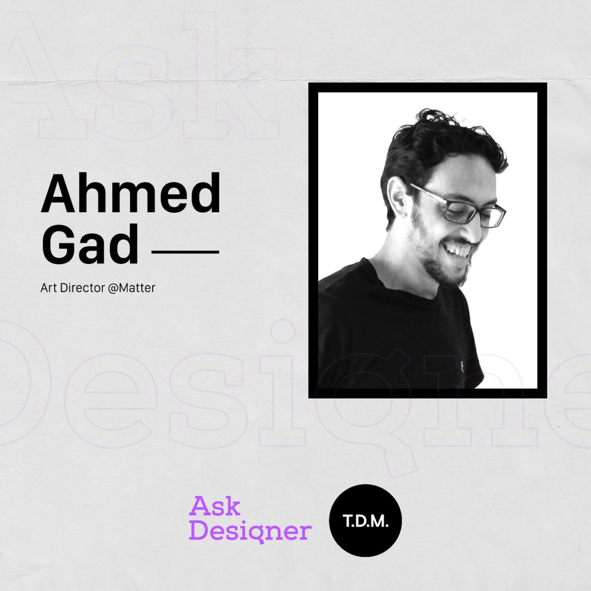 T.D.M. 01 Branding - Ahmed Gad - Ask Designer cover