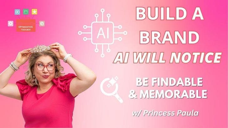 How to Build a Personal Brand AI Will Notice (and Humans Will Remember) - The Optimization Toolbox with Jenna Redfield cover