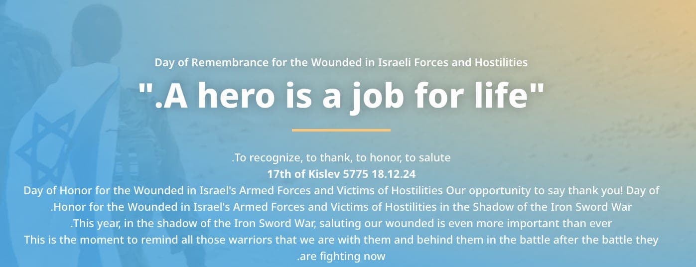 A National Day of Appreciation for the IDF Wounded — Israel from the Inside with Daniel Gordis cover
