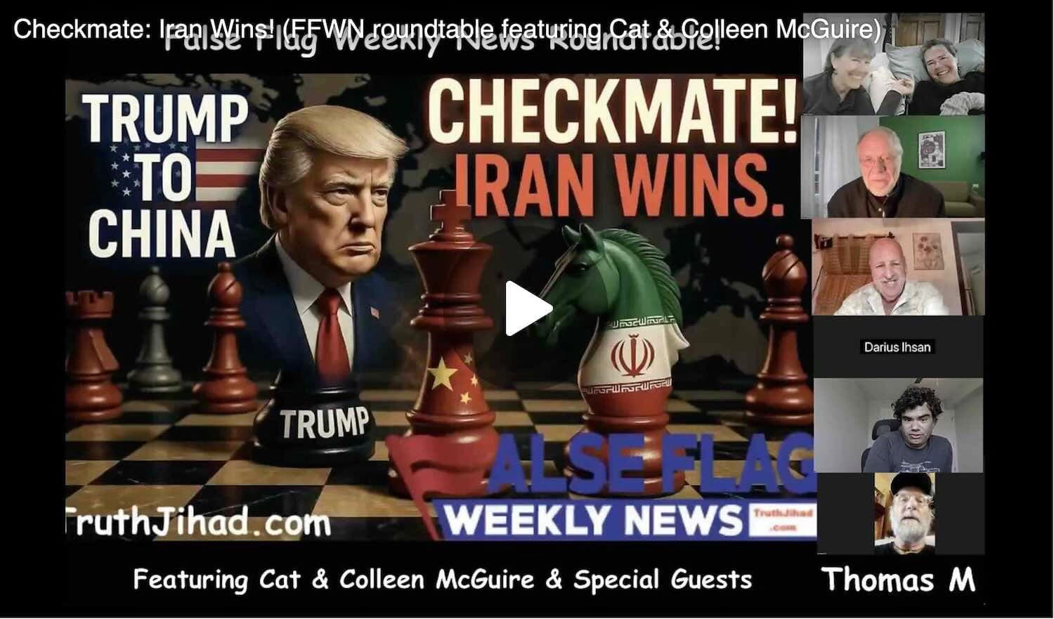 Checkmate: Iran Wins! (FFWN roundtable featuring Cat & Colleen McGuire) — Truth Jihad Radio cover