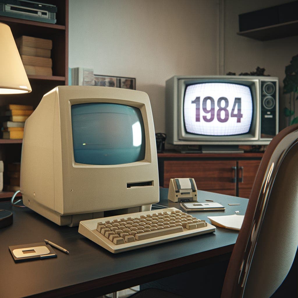 1984: The Launch and Impact of the Apple Macintosh - Two Robots Talking cover