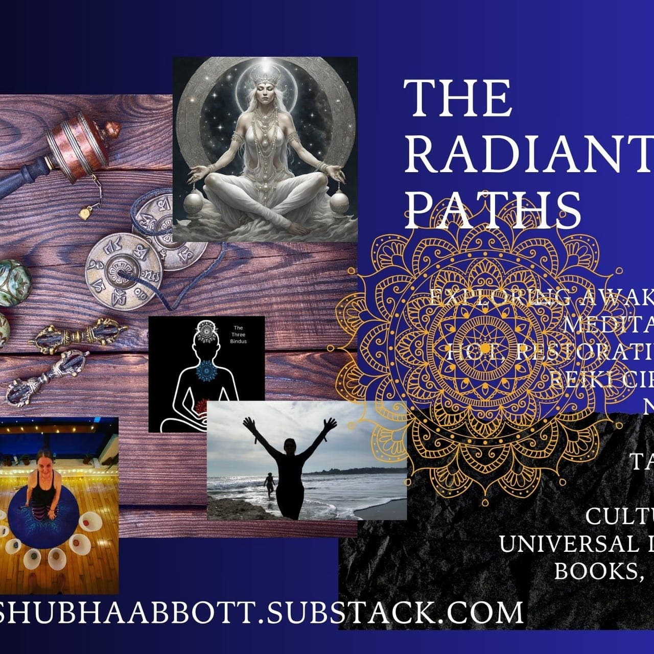 New Moon, New Beginnings: The Joyful Body Soundbath Immersion with Yoga Nidra Meditation ✨🌙  — The Radiant Paths cover