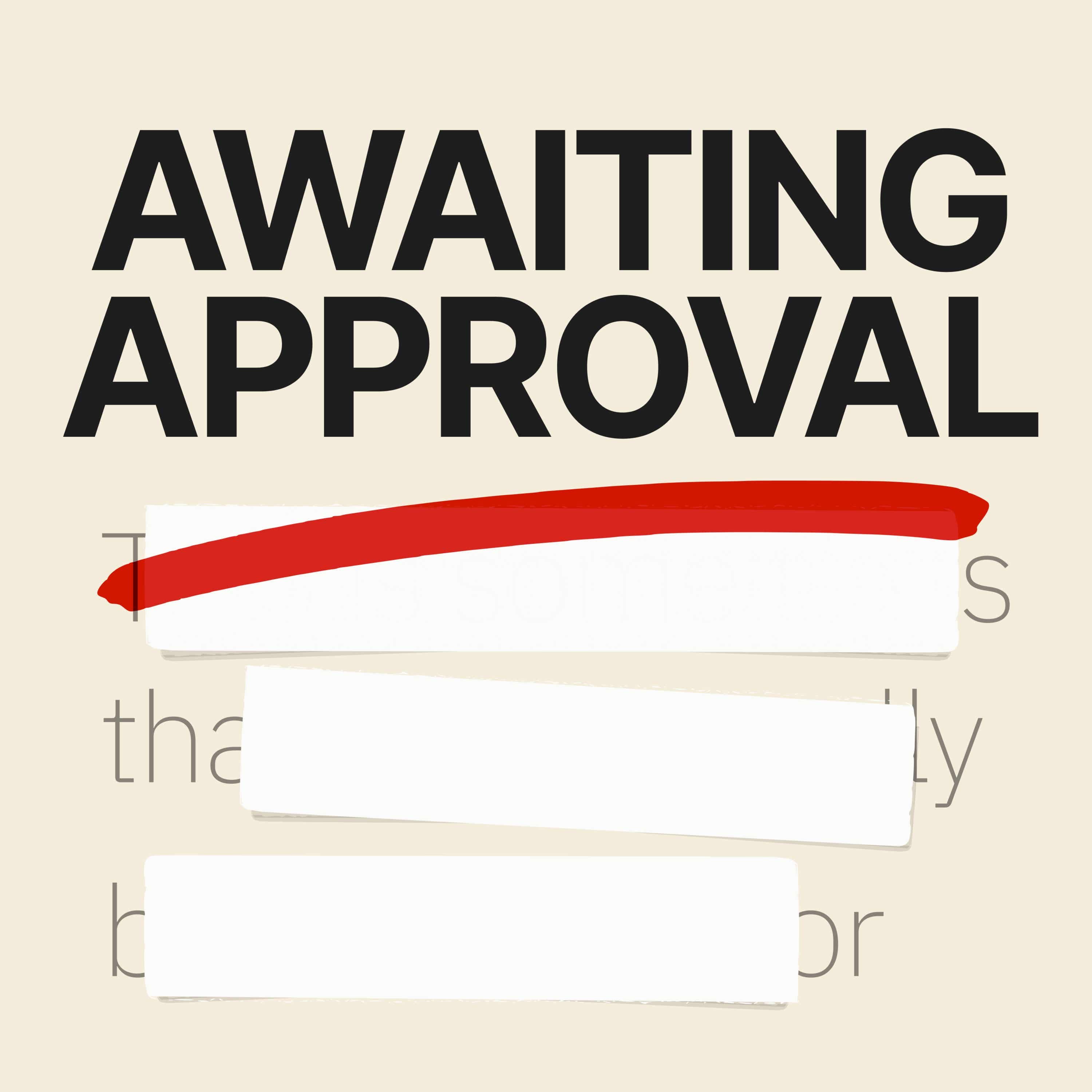 Awaiting Approval cover