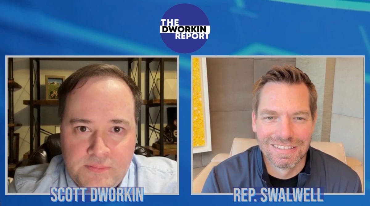 LIVE With Eric Swalwell: Writing America’s Comeback Story - Dworkin Weekly cover