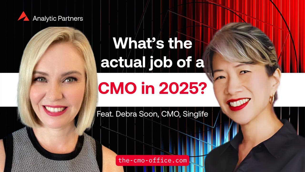 PODCAST: The New CMO Playbook: Brand, Data, CX, and Beyond with Debra Soon, CMO, Singlife - The CMO Office Podcast cover