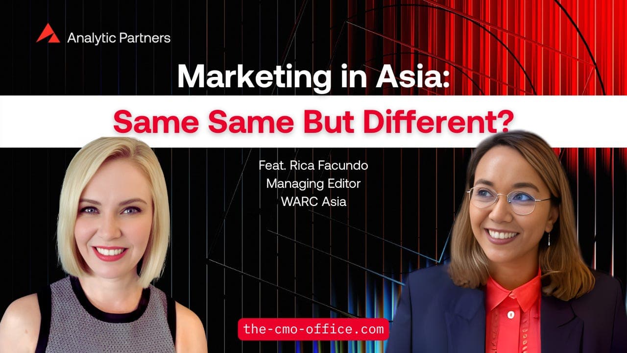 🎙️PODCAST: Marketing in Asia-Same, Same But Different? My Conversation with WARC Asia's Rica Facundo - The CMO Office Podcast cover