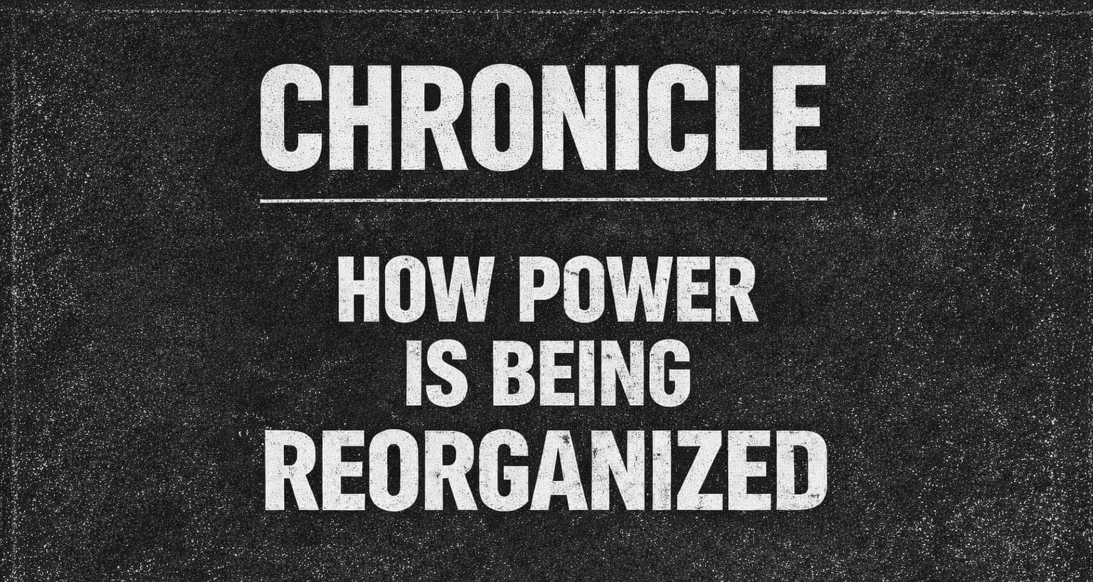 Chronicle 05: How Power Is Being Reorganized - The Mother of Exiles cover