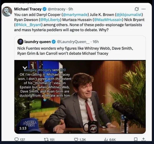 Probable Cause talking about Epstein, also Michael Tracey and the kooks and grifters  - Anti-Neocon Report cover